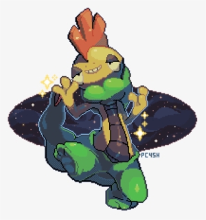 Pokemon My Art Fanart Pixel Art Pixel Bowser Artists - Cartoon