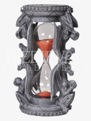 Dragon Sand Timer - 6 Inch Quadruple Dragon Sand Timer Hourglass Statue