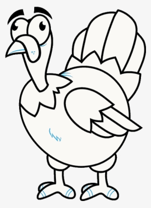 How To Draw A Cartoon Turkey In A Few Easy Steps - Easy Cartoon Turkey