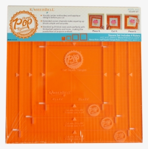 Orange Pop Rulers Square Set - Orange Pop Rulers