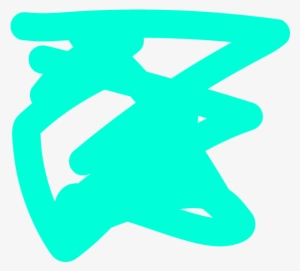 Teal Scribble - Teal