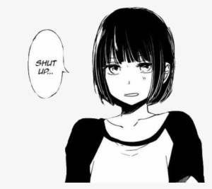 Picture Library Stock Anime Manga Sad Relax - Black And White Anime Girl Manga