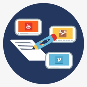 Social Media Marketing Training - Content Marketing Icon Png