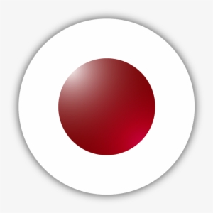Japan Flag Circle Bumper Sticker - Japan Flag Circle Png