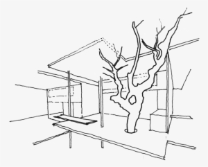 Designed For Clients Living Overseas, Red Rock Beach - Line Art