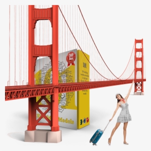 Golden Gate Bridge As A High-quality 3d Model For Free - Puente De San Francisco Png