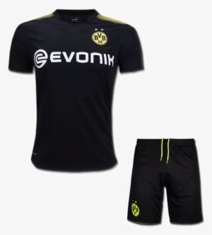 Kids Borussia Dortmund Football Jersey And Shorts Away