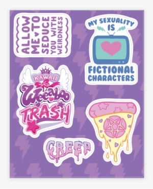 Pastel Kawaii Internet Sticker/decal Sheet - Pastel Stickers