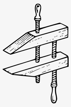 File - Clamp 001 - Svg - Wood Clamp Clip Art