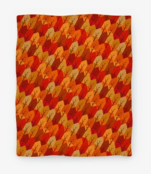 Geometric Fall Leaf Pattern Blanket - Geometric Fall