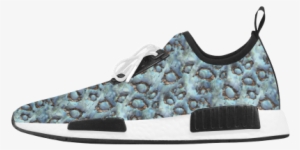 Metallic Craters Abstract Texture Men's Draco Running - Siberian Husky Pattern Men’s Draco Running Shoes