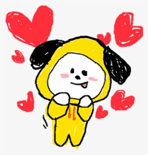Bt21 I Love Him Line Stickers - Bt21 Sticker Line Png