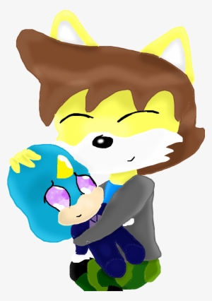 Blackhawk Hugs Volk - Cartoon