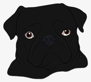 Bleed Area May Not Be Visible - Black Pug Drawing