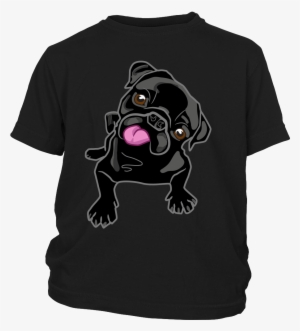 Black Pug Kids T-shirt - Shirt