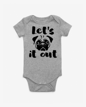 Pug It Out Onesie - Pug Illustration Tote Bag