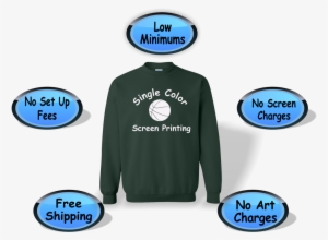 Crew Neck Sweatshirts - T-shirt
