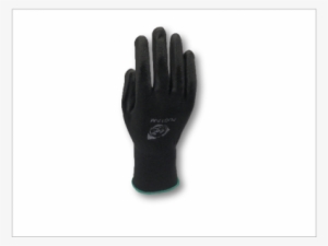 Pug Black Polyurethane Gloves 12pk - Leather