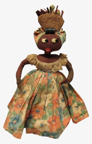 Early Cloth Black Character Rag Doll, Brazilian Cloth - Rag Doll