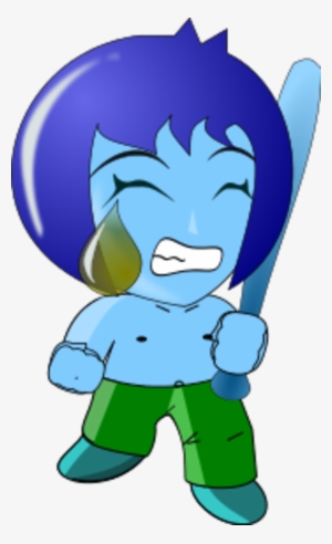 Girl Crying Mad Chibi Cartoon Comic - Clip Art