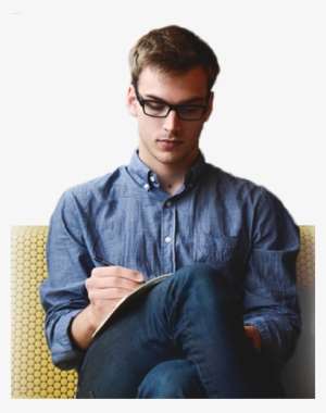 Guy Sitting - Aukey Bluetooth Neckband Headset, Sweatproof In-ear