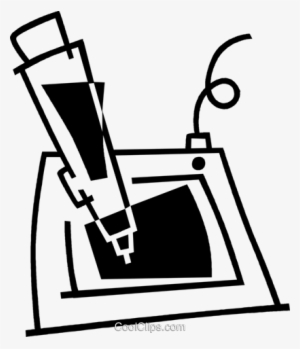 Graphic Tablet Royalty Free Vector Clip Art Illustration