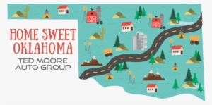 Oklahoma Outline - Tangled Corona Sun Earrings