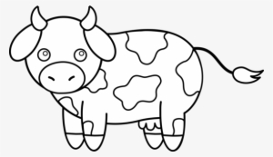 Female Farmer Clipart Black And White - Cattle