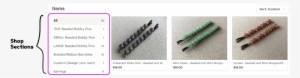 Shop Sections On Retro80s Etsy Shop