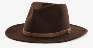 Henry Jones Felt Fedora Hat Brown American Made Left - Jay-z