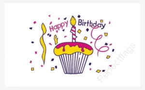 Happy Birthday Cake Flag - Happy Birthday Cake
