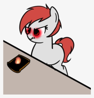 Neuro, Bread, Burnt, Female, Fire, Food, Glowing Eyes, - Cartoon