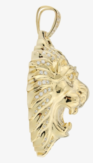 Lion's Head Diamond Pendant