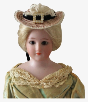 French Fashion ~ Simon & Halbig 1160 ~ Tiny Hat W/ - Costume Hat