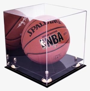 Basketball Display Case <br> With Mirror<br> <sub> - Better Display Cases: Basketball Display Case With