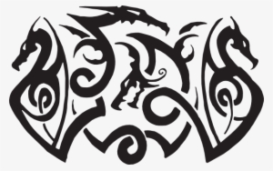 Dragon Art - Tribal Vector