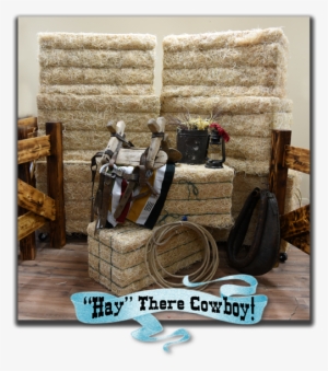 “hay There Cowboy” Faux Bales Of Hay For Rent In Tucson - Chest