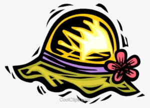 Summer Hat Royalty Free Vector Clip Art Illustration - Sommerhut Clipart