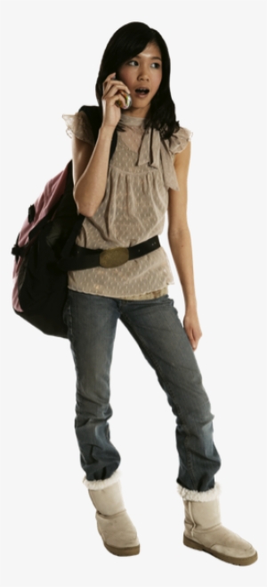 Surprised Woman On Phone - Woman On Phone Transparent Png