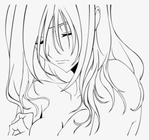 Lonely Girl - Anime Coloring Pages Couples Transparent