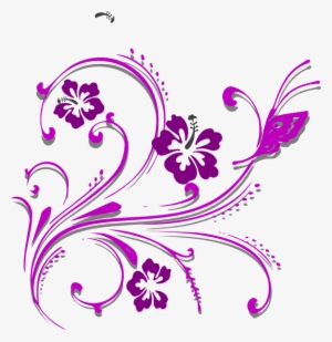 This Free Clipart Png Design Of Butterfly Scroll - Clip Art Bunga