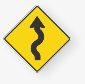 Left & Right Winding Road Signs - Pee My Pants Emoji