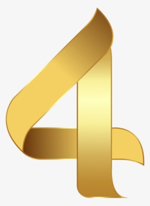 Pin By Галина Стойчева On За Да Не Забравяме - 4 Golden Number Png