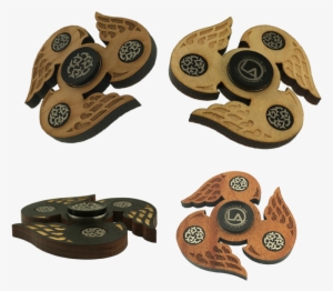 Winged Fidget Spinner Black - Owl