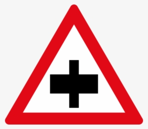 Secondary Crossroad Sign - Traffic Control Stop Ahead Sign