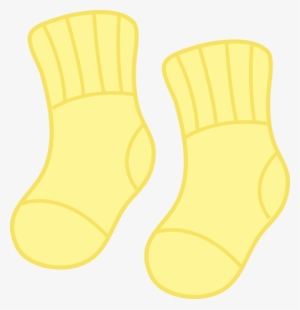 Yellow Baby Socks - Baby Socks Clipart