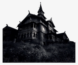 House-082 - Black And White Haunted House