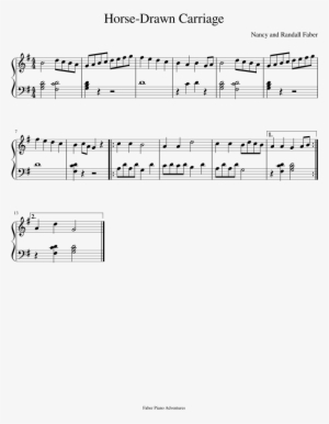 Horse-drawn Carriage Sheet Music Composed By Nancy - Way Back Home Piano Sheet