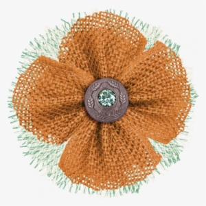 Fall Flurry Burlap And Tulle Flower Graphic By Jessica - Digital Scrapbooking