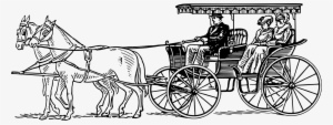 Horse Carriage Surrey Wagon Drawing - Surrey Clipart
